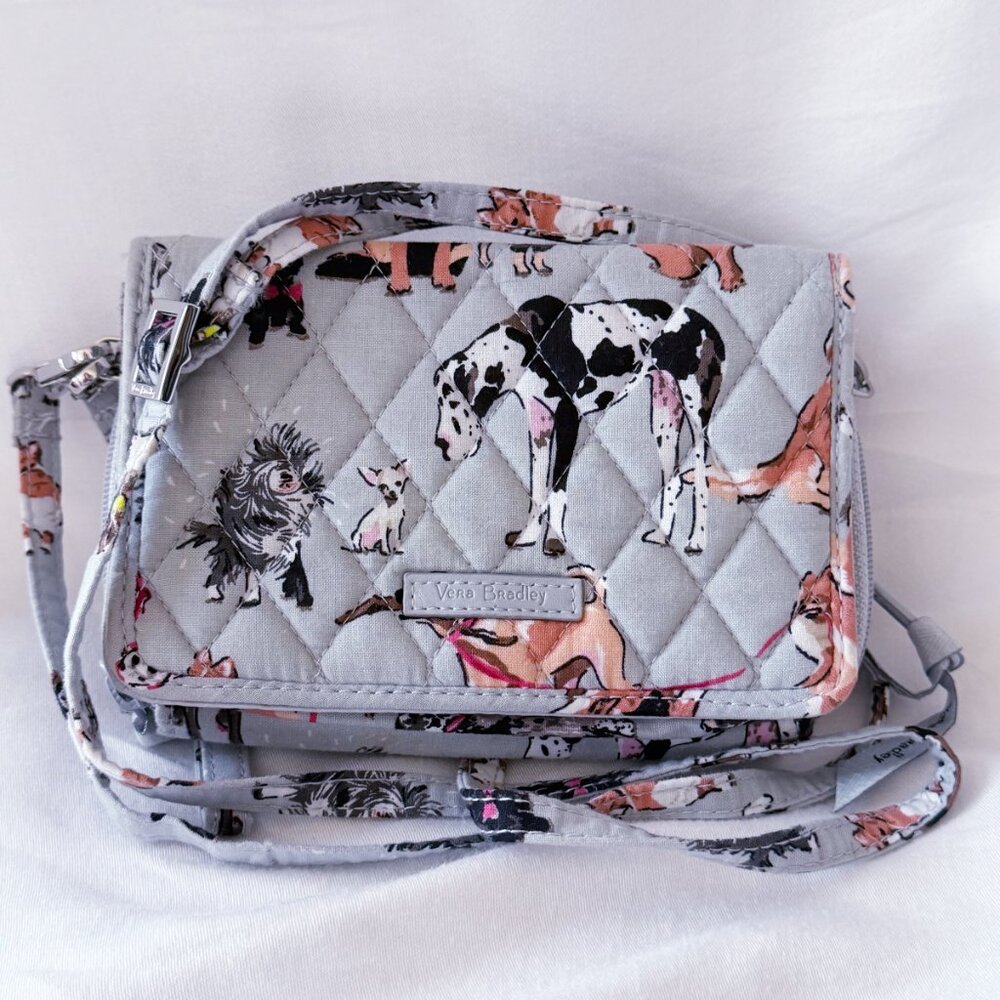 Vera Bradley "Best in Show" Dog Print RFID All-in-One Crossbody & Wristlet - Picture 6 of 6